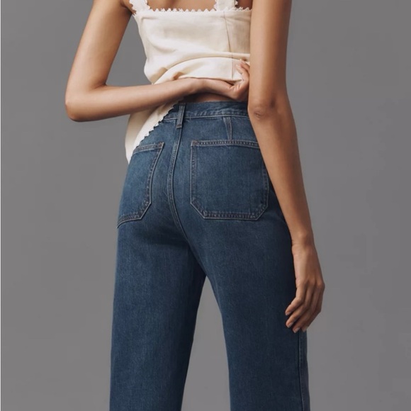 Reformation Dark Blue Flare Jeans - Picture 2 of 7